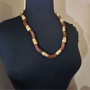 Vintage wooden necklace